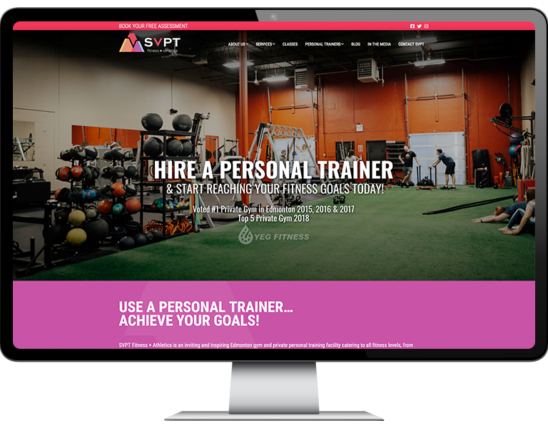 Web Design and Digital Marketing for SVPT Fitness