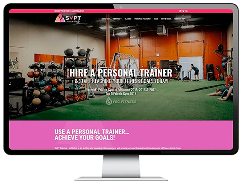 Web Design and Digital Marketing for SVPT Fitness
